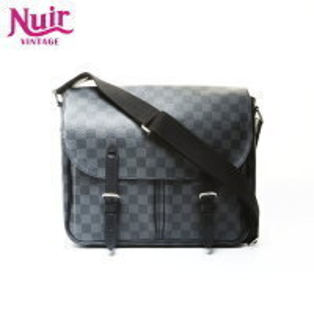 Louis Vuitton Damier Graphite Black Christopher Messenger Shoulder Bag Black